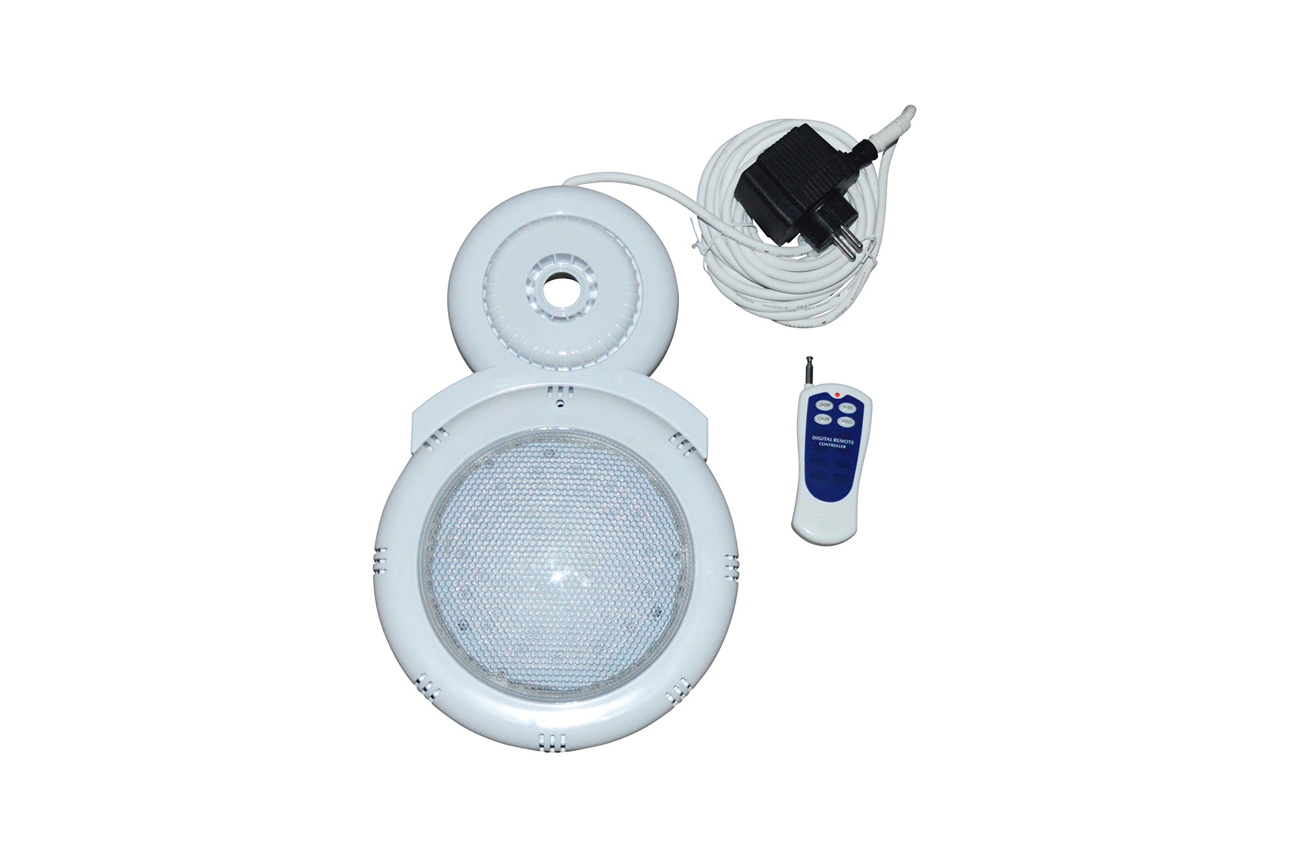 LED RGB Unterwasser - Scheinwerfer für Pool Schwimmbad Stahlmantelbecken