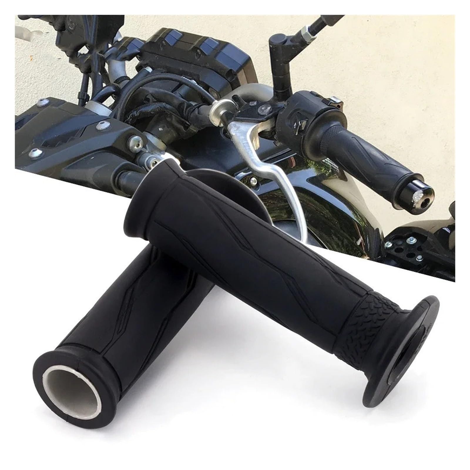 Juego de Cubiertas de Goma for Manillar de Motocicleta | For FJ09 MT09 Tracer 900 700 FZ1 FZ6 Fazer Ninken GT TDM900, material de goma, agarre antideslizante