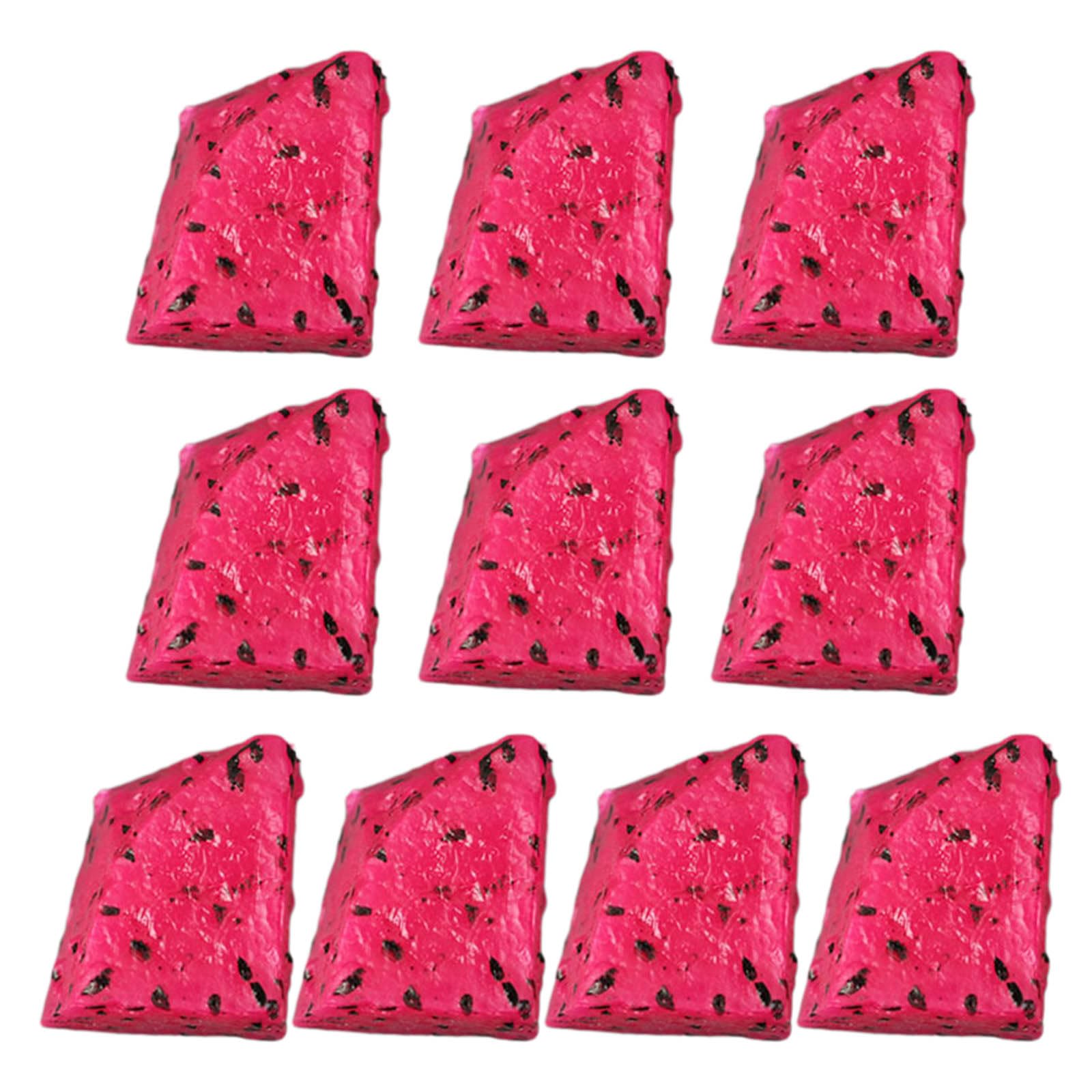 Buxuaaaa B Uxuaaaa 10Pcs Small Artificial Fruit Slices Realistic Fake Fruit Kiwifruit Slices Dragon Locks Petals Specifications