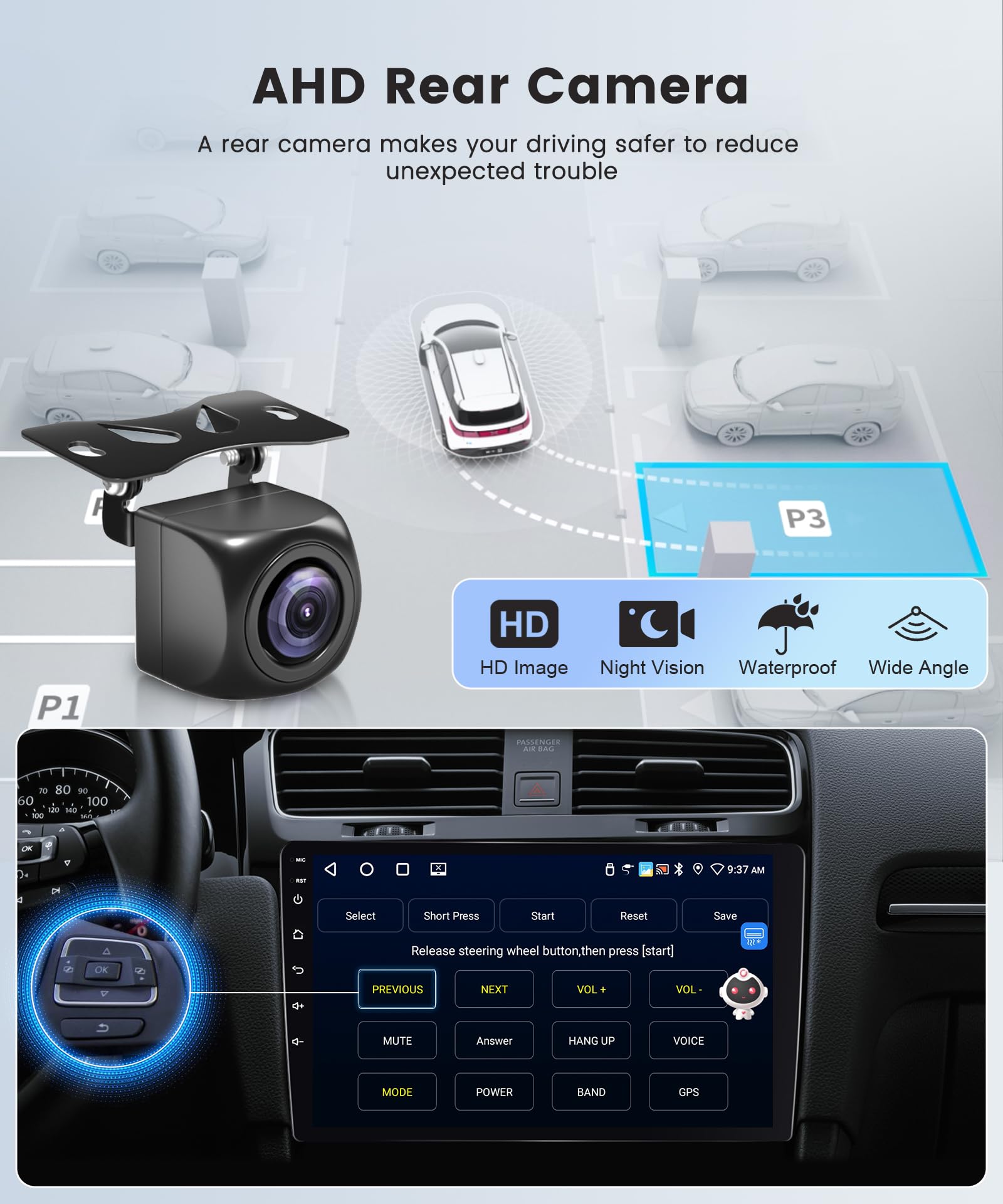Radio Android Para Nissan Qashqai J10 (2006-2016) - 9" Pantalla, 4+64GB, CarPlay Inalámbrico, Cámara Trasera