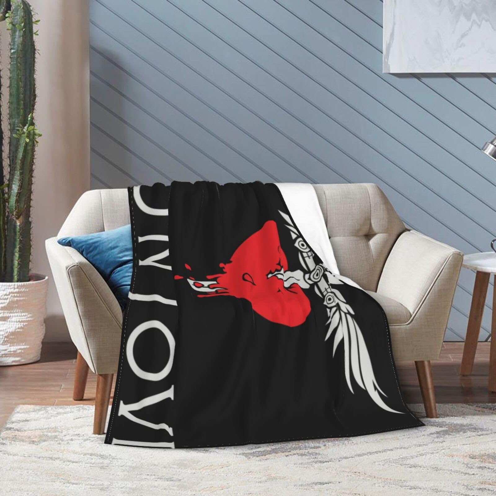 Bon Music and Jovi Flanell-Überwurfdecke für Couch, Bett, superweich, Klimaanlage, gemütlich, warm, 203,2 x 152,4 cm