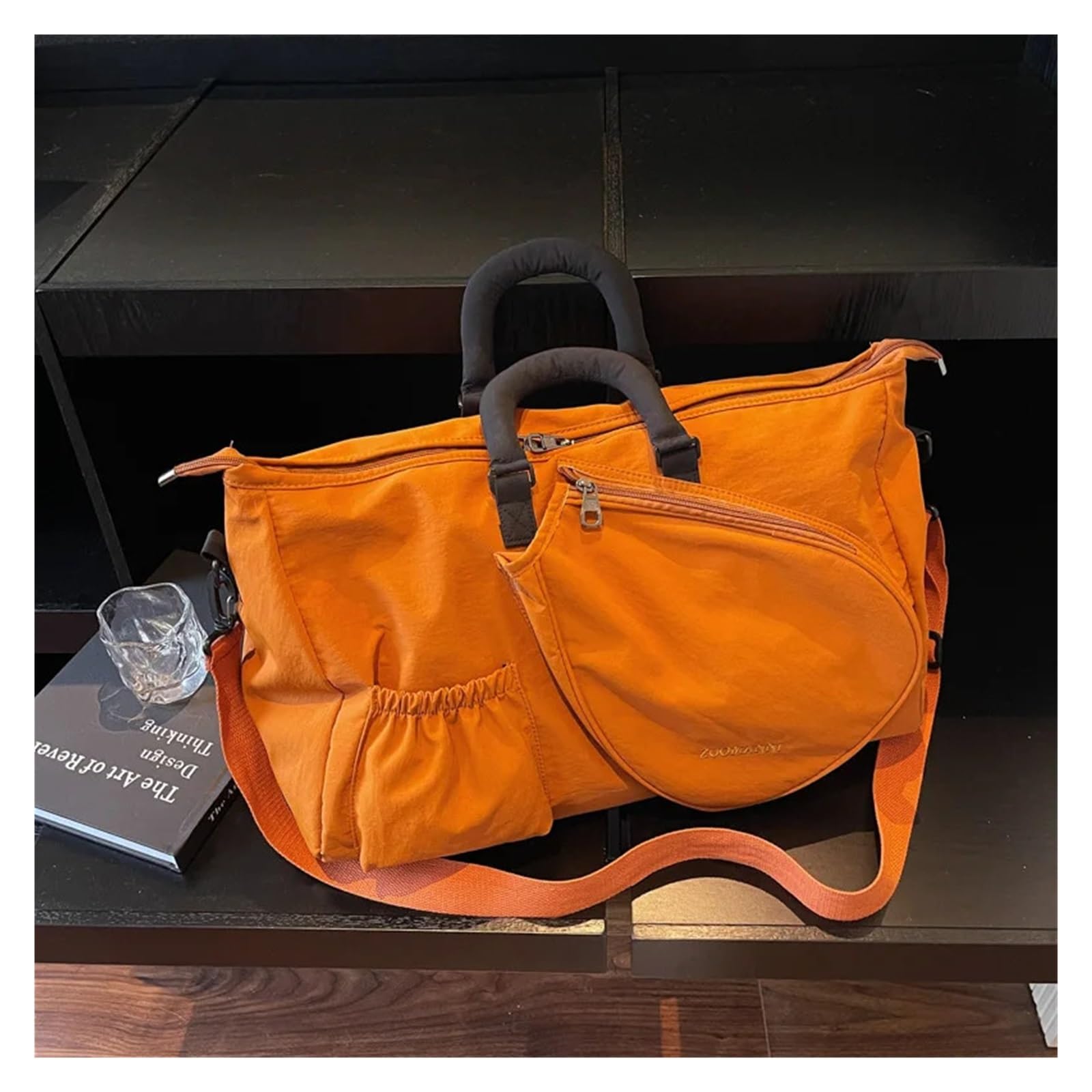 Bolsa for Raqueta De Tenis Bádminton 36-55L for Mujer, Bandolera Mano con Separación En Seco Y Húmedo for Fitness, Viaje Un Solo Hombro