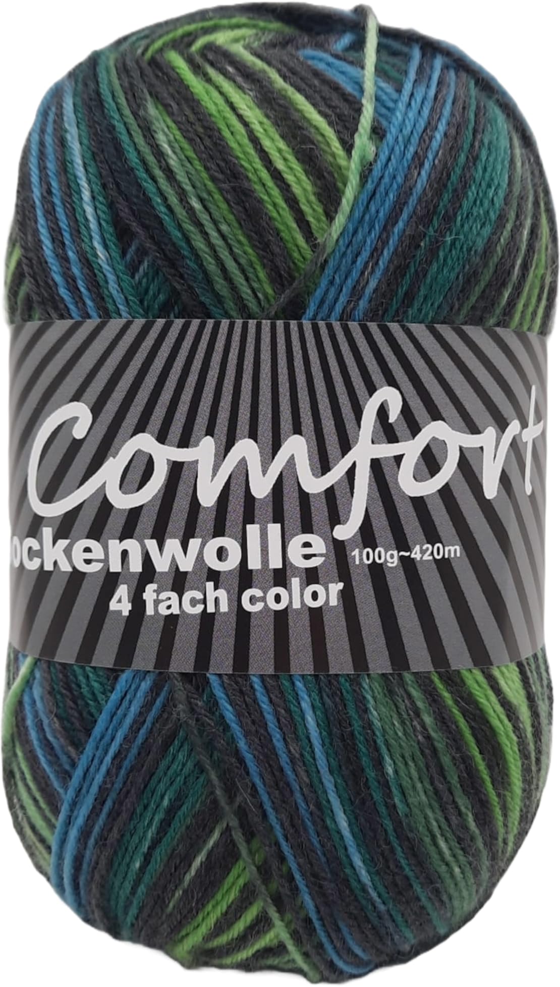 Sockenwolle Strumpfwolle Color 4-fach 10x100g bunt sortiert