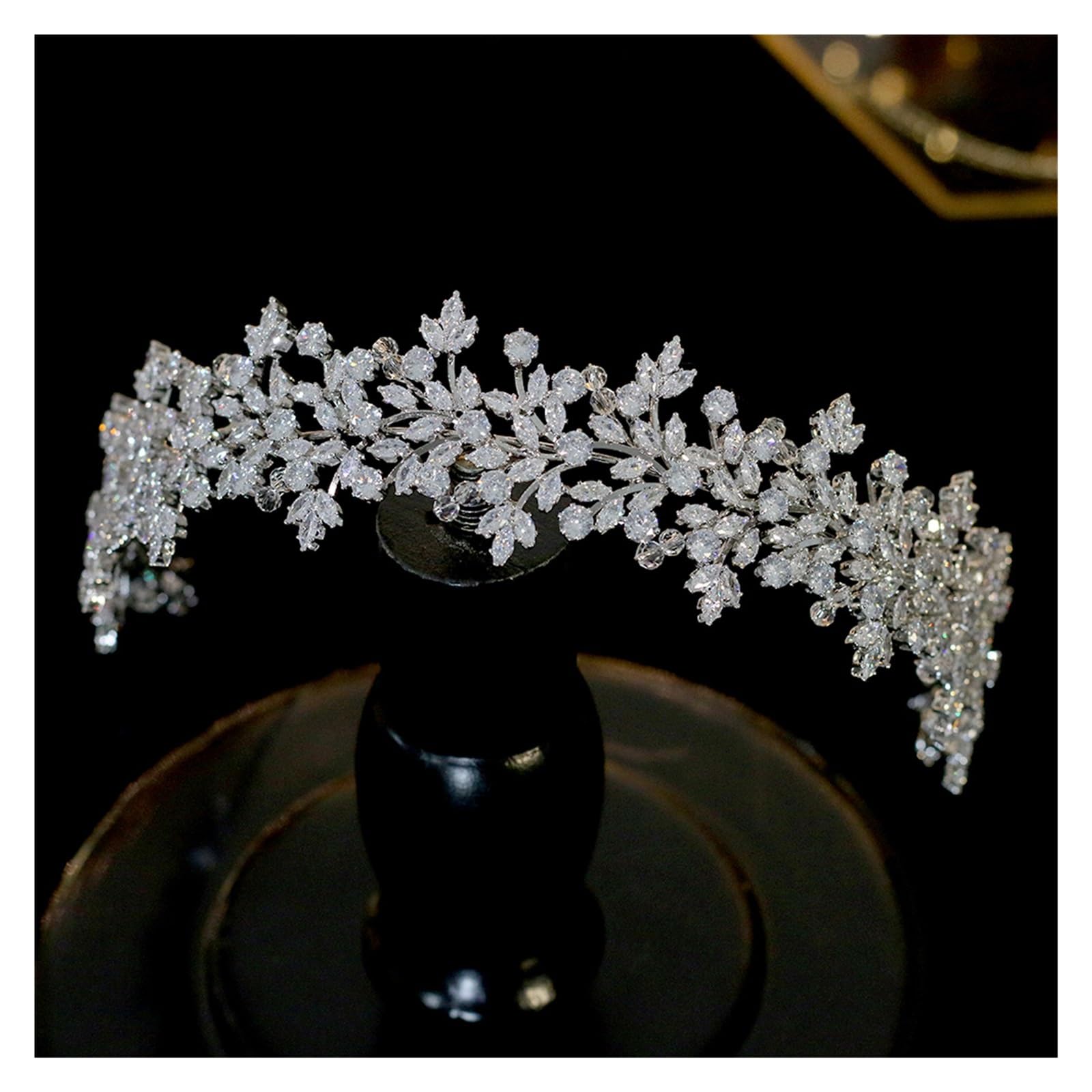Copricapo da sposa Accessori for capelli Gioielli, Corone for donna, Tiara, Damigella d'onore(Silver)