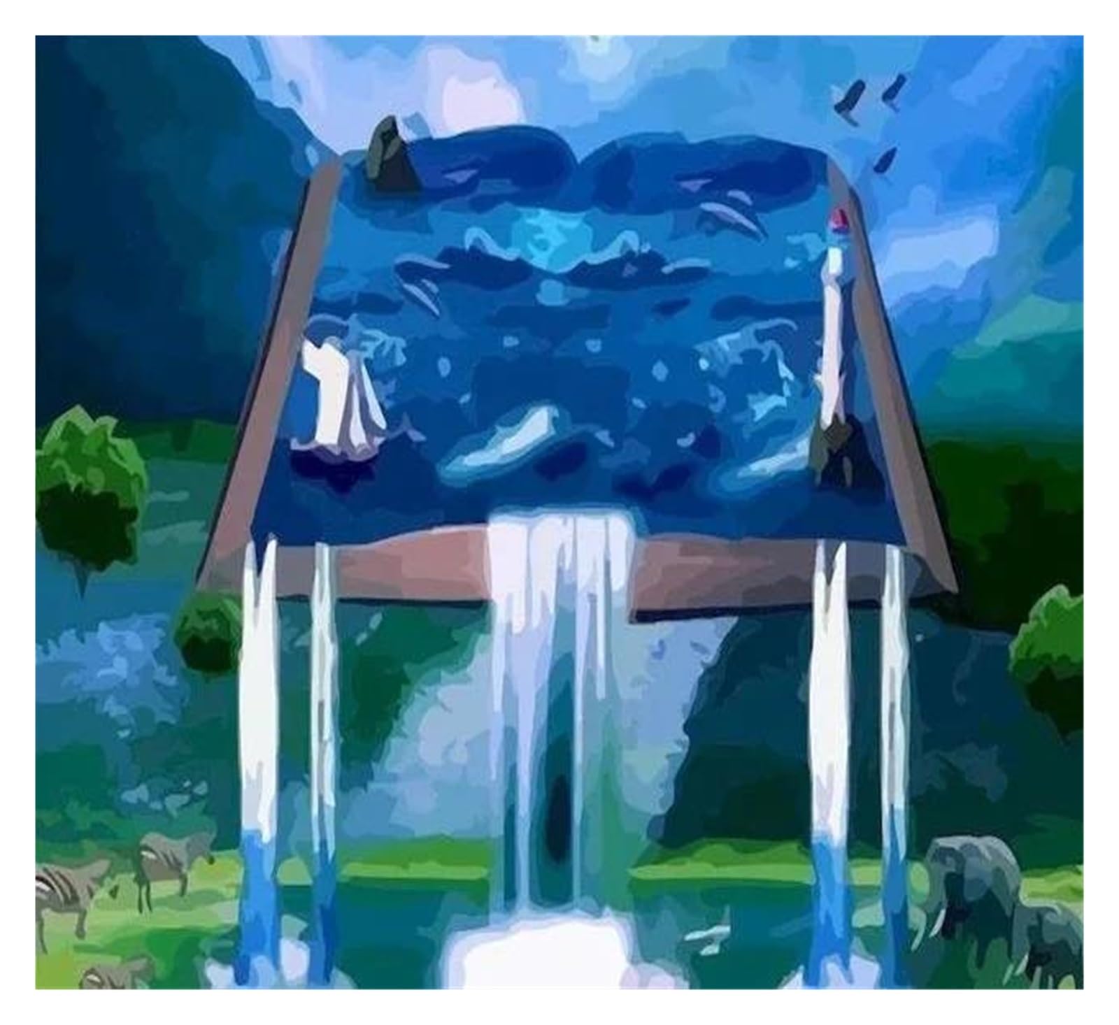 Arte de pared de paisajes de ensueño para evocar paz en casa