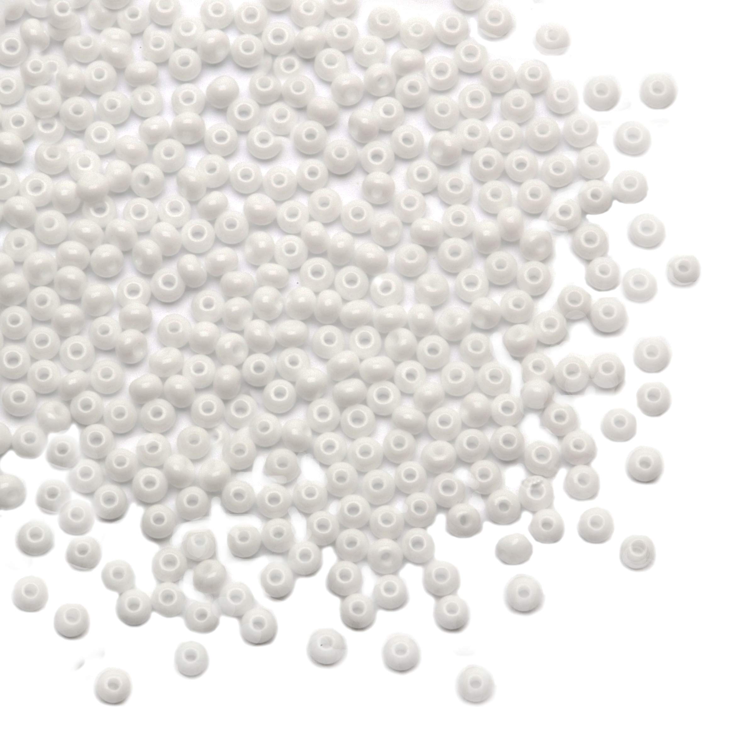 Amazon.com: Dazzle-It! Opaque 24G 6.0 Seedbead, White