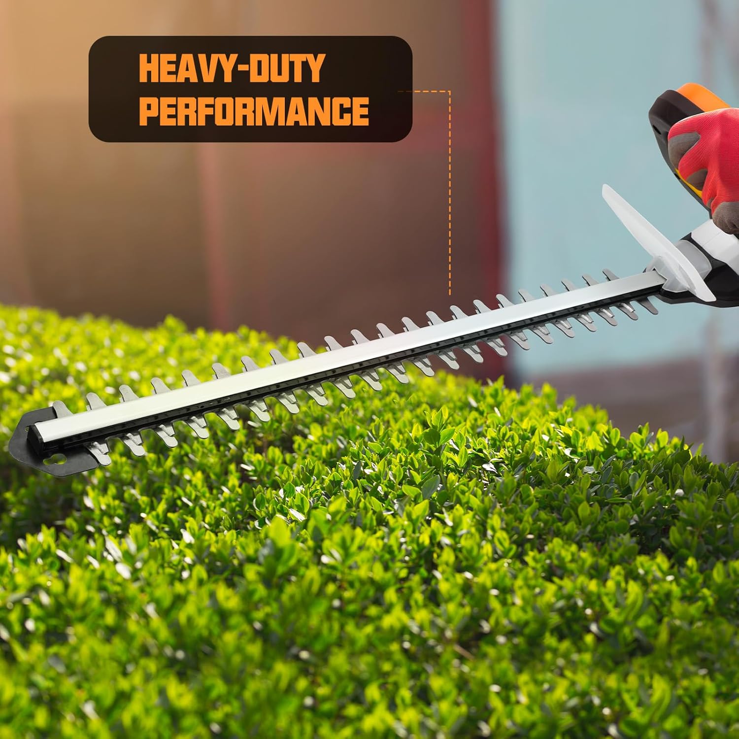 LIGO Hedge Trimmer Cordless, Electric Hedge Trimmer 21'', 20V Bush Trimmer, Included 2.0Ah Battery and Fast Charger