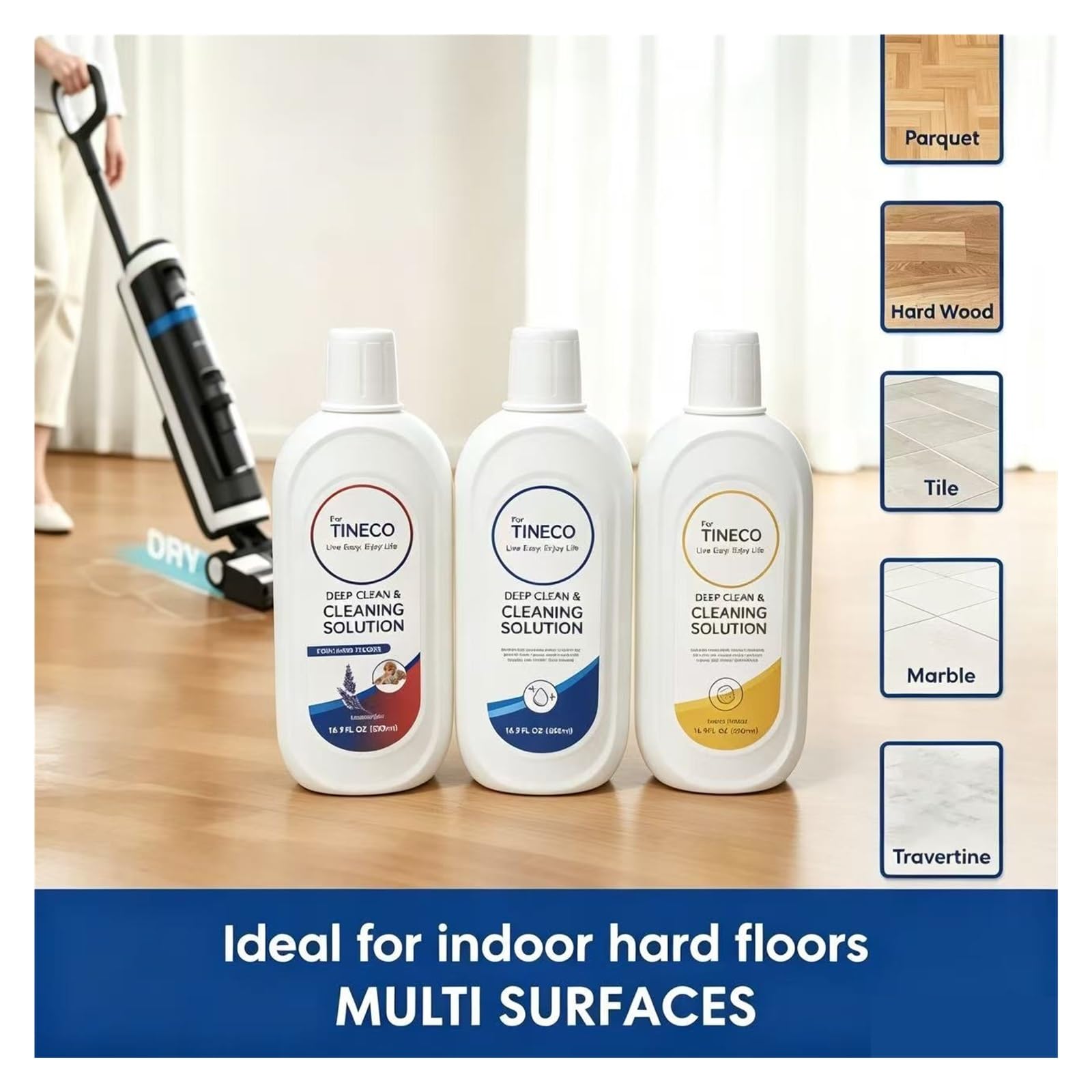 Detergente pavimenti profumato 500ML compatibile con Tineco FLOOR ONE S3 S5