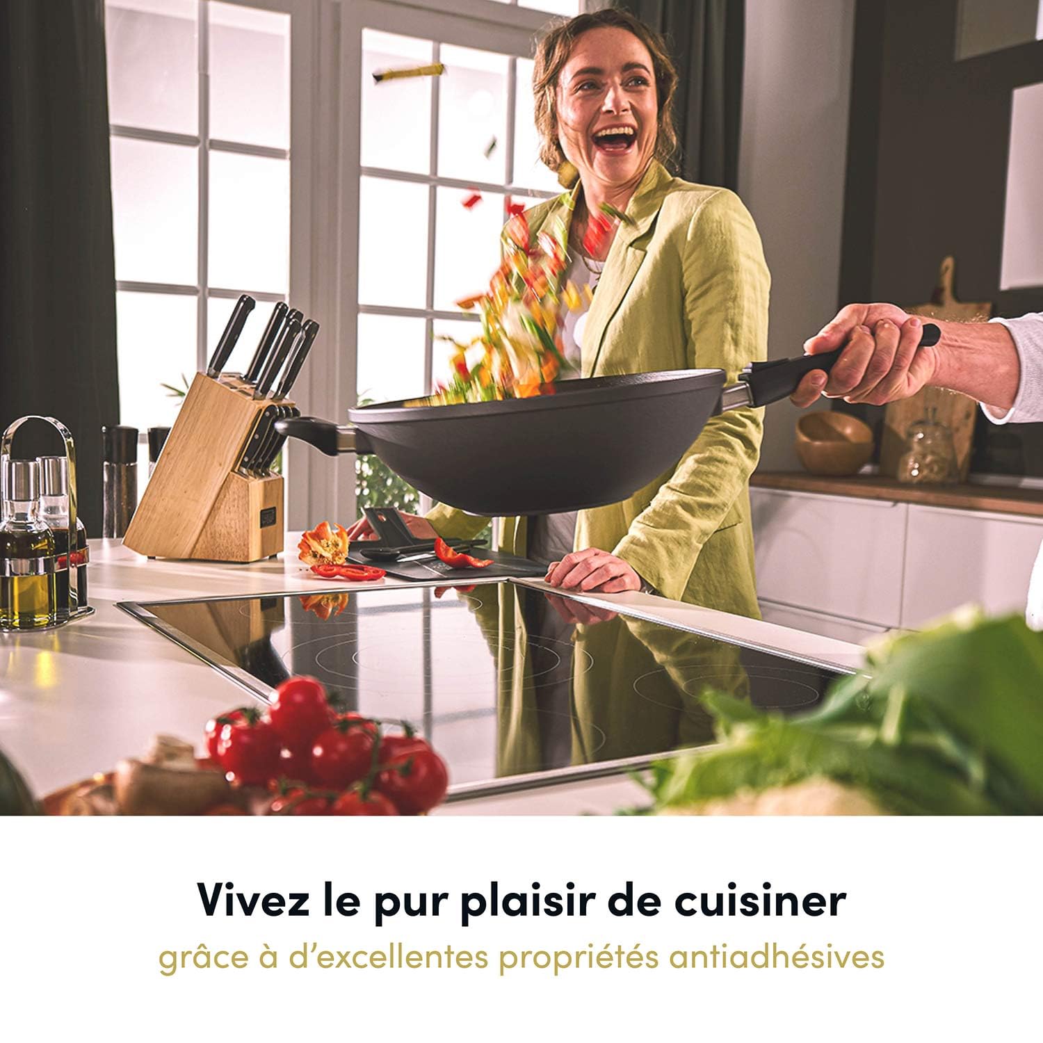 Hoffmann Plat à Four en Fonte d'Aluminium Induction I Plat à Rôtir Rectangulaire 32x24,5x6 cm I Plat à Lasagne Moule à Gratin I Compatible Induction