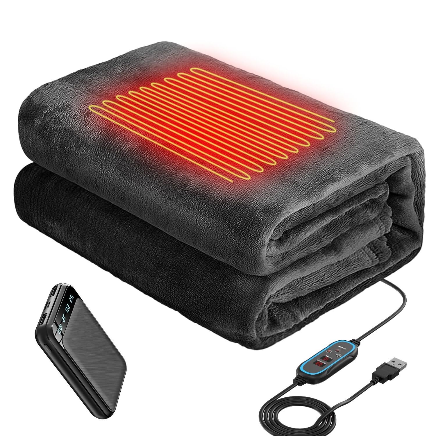 Amazon.co.jp : 電気毛布 電気ひざ掛け 【LEDディスプレイ表示