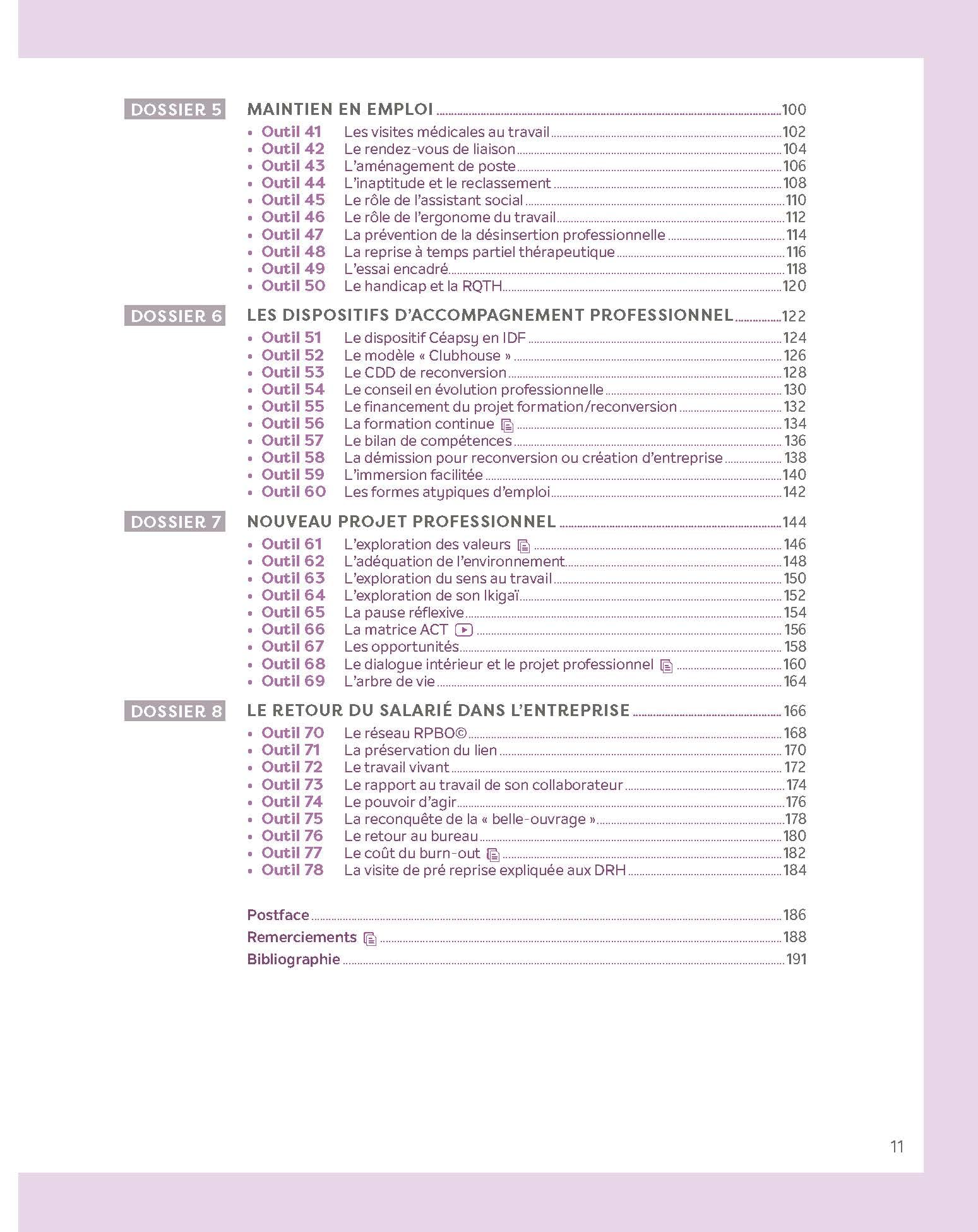 La boîte à outils de l'après burn-out: 78 outils clés en main