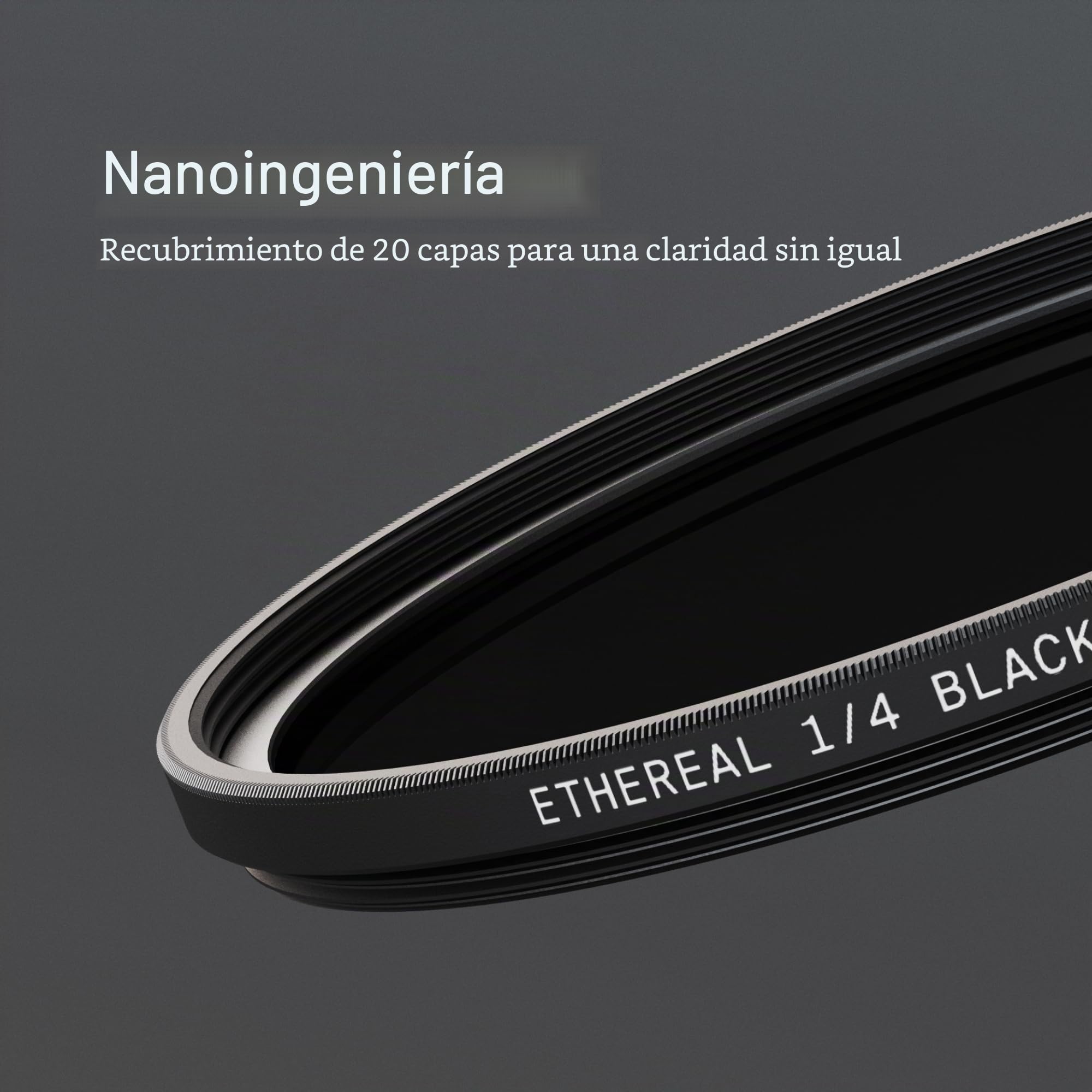 Urth 43 mm Filtro de Difusión ¼ Etéreo Black Mist (Plus) – Efecto Cinematográfico para Objetivo, Nano-Recubrimiento de 20 Capas, Difusión de Luz para Cámara