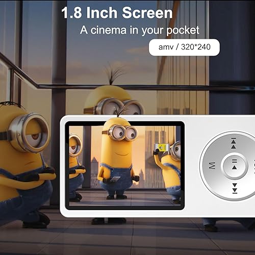 Miniatura 6 de Reproductor MP3 Bluetooth con tarjeta TF de 64 GB, reproductores de música MP3 skybess con altavoz, mini reproductor multimedia MP3 con videoFM