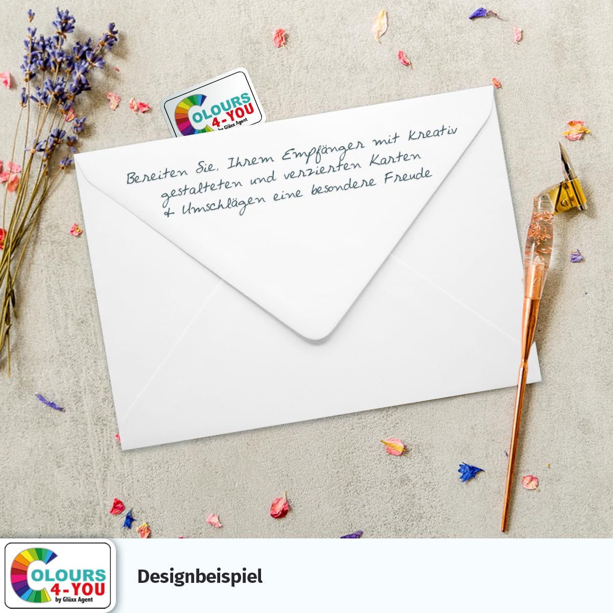 Colours-4-you - 500 buste per lettere, formato DIN B6, 12,5 x 17,5 cm, con chiusura a linguetta con punta da inumidire, colore: bianco, 12,5 x 17,5 cm