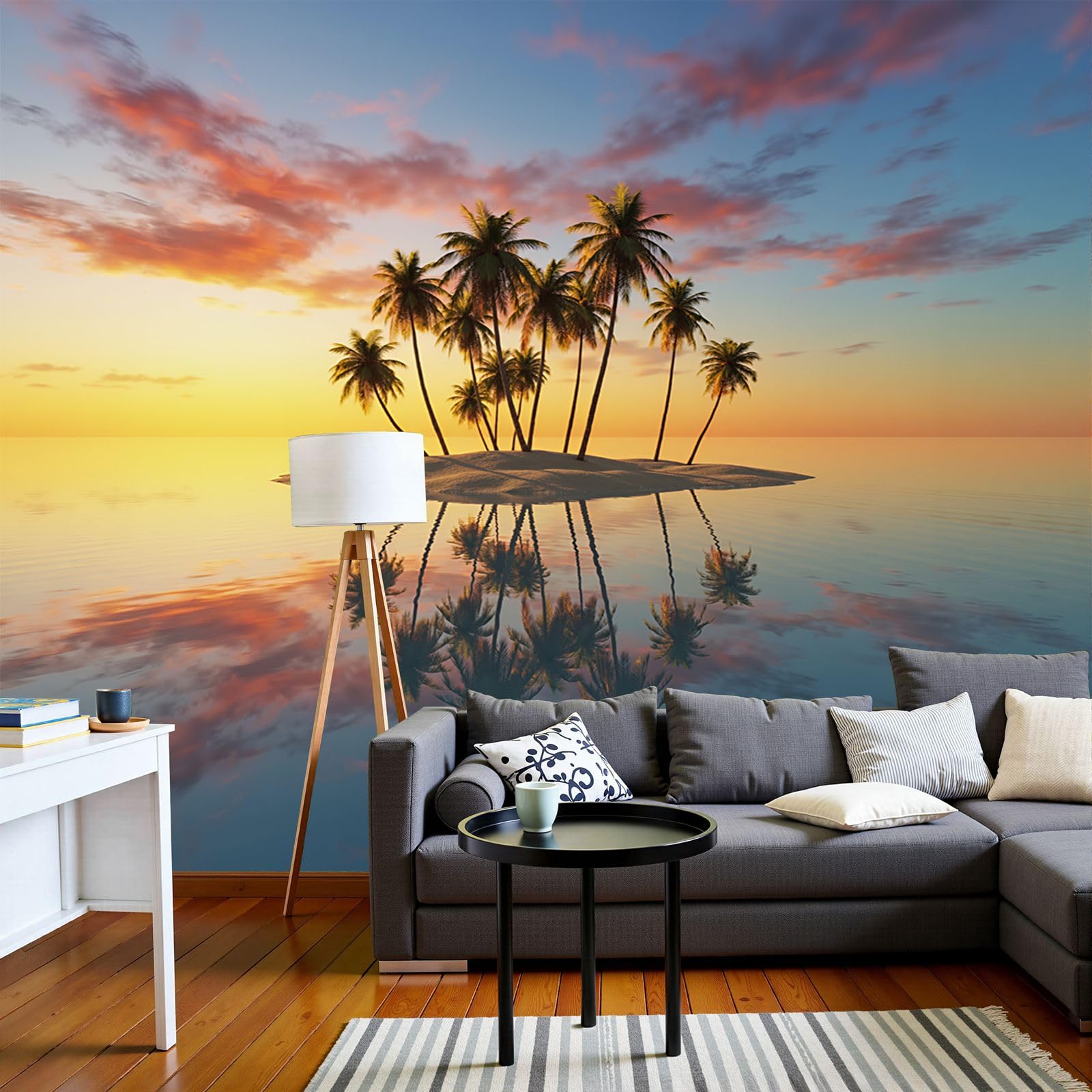 Papier Peint de Soie Surface De La Mer Reflet Poster Mural 250 x 175 cm