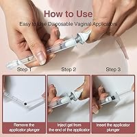 Vista 3 de 20 Pack Disposable Vaginal Cream Applicators - Fit OTC Gels, Lubes, Premarin, Estrace, Preseed or Creams Products - Comfortable Design, Individually