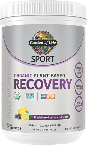 Garden of Life Sport Organic Plant-Based Recovery Powder - Muscle Recovery Suppl