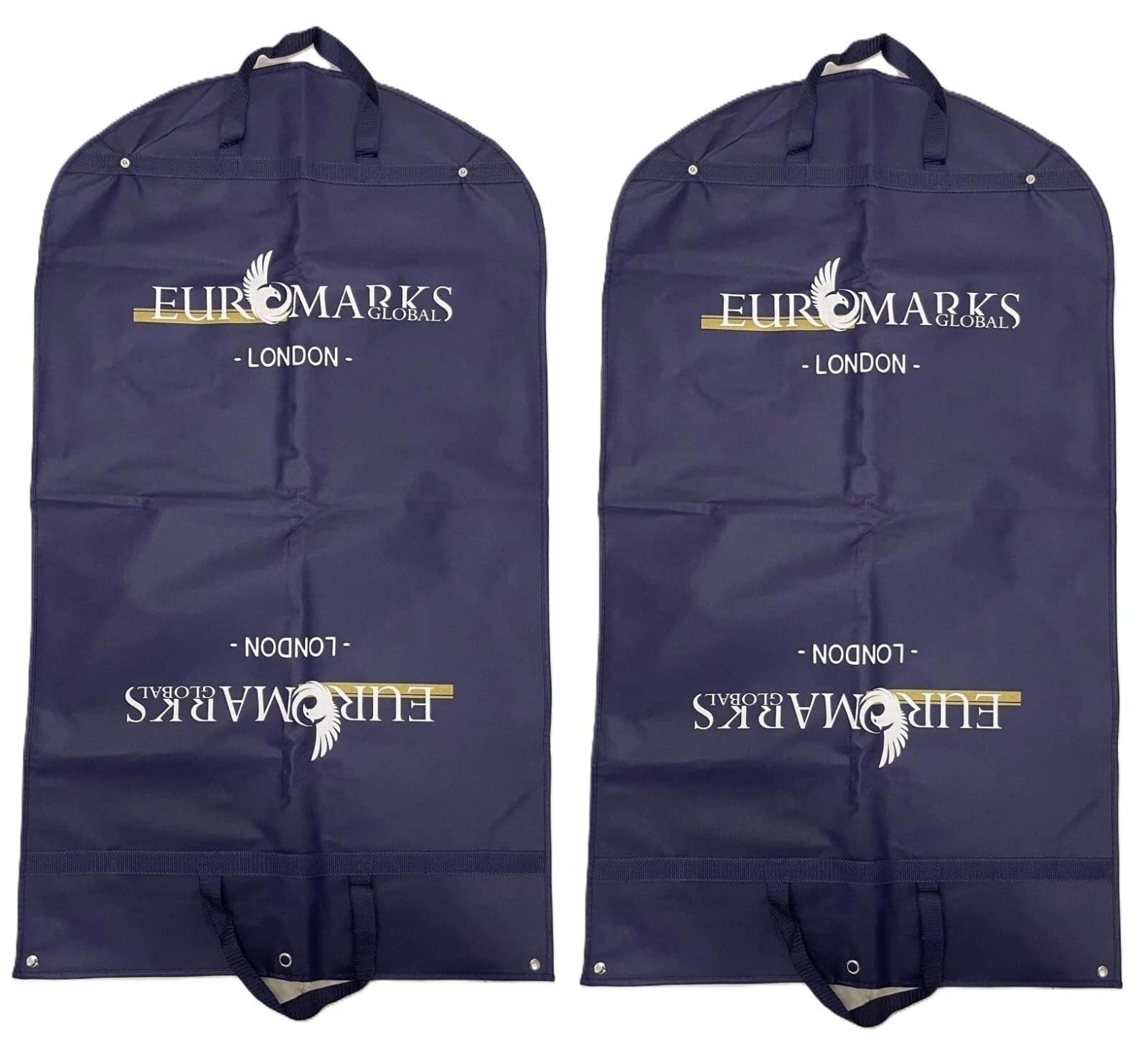 2 X Luxury Travel Long Suit Bags, Foldable Dress Bag, Garment Bags, Breathable Dust Proof Water proof Clothes Covers, Suit Protector with Zip, 150cm X 60cm