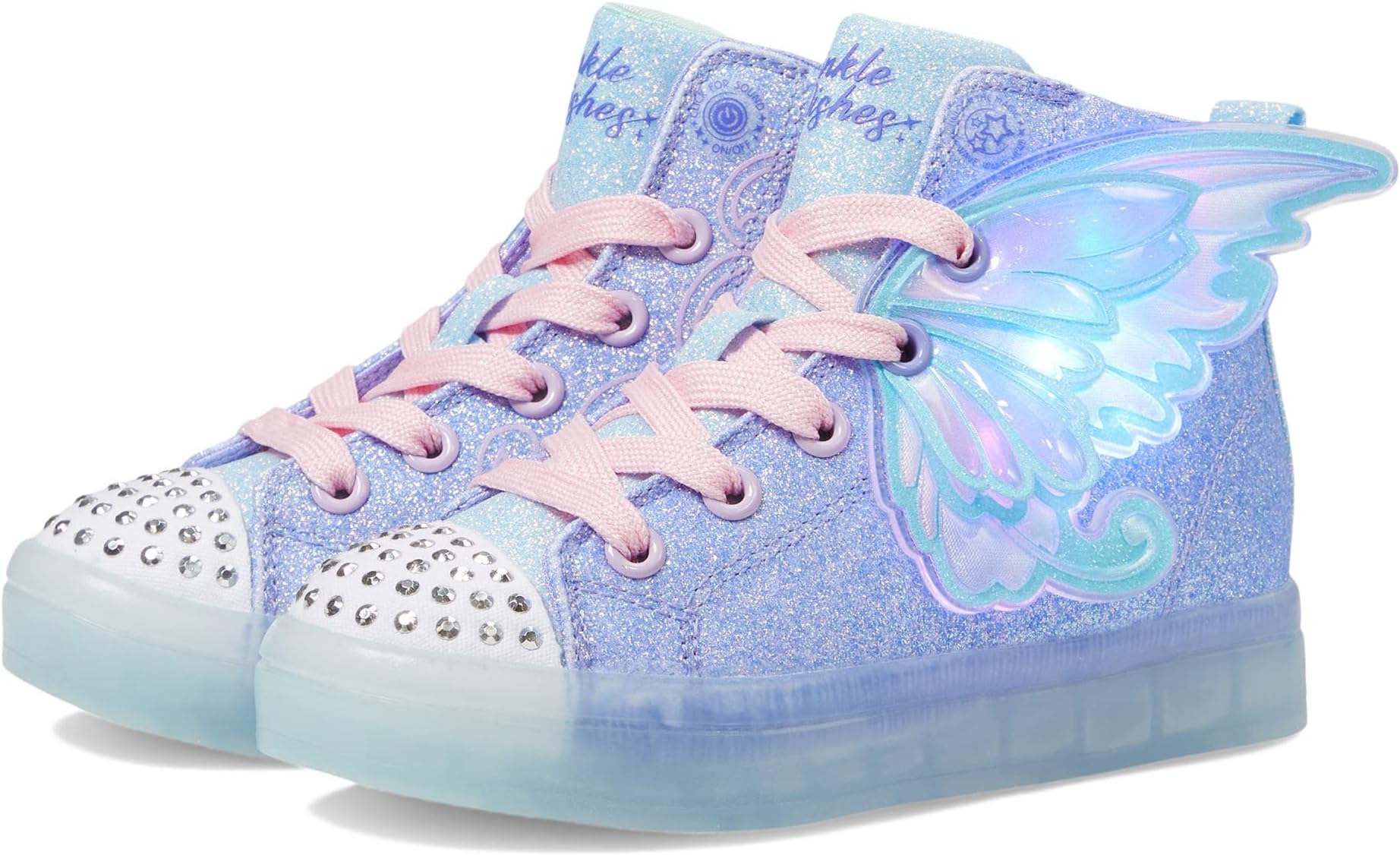 Skechers Kids Girls Toes TWI-Lites 2.0-Twinkle Wishe Sneaker