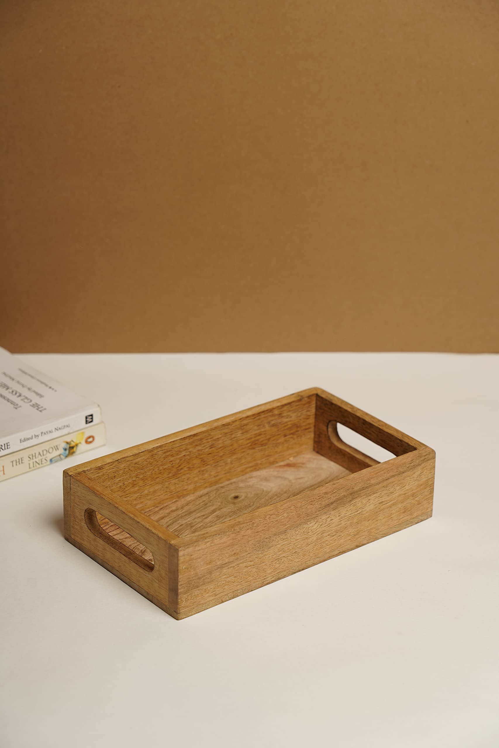 Mango Wood Tray - Serving Tray for Tea & Coffee -5 Mango Wood Tray - Serving Tray for Tea & Coffee -5