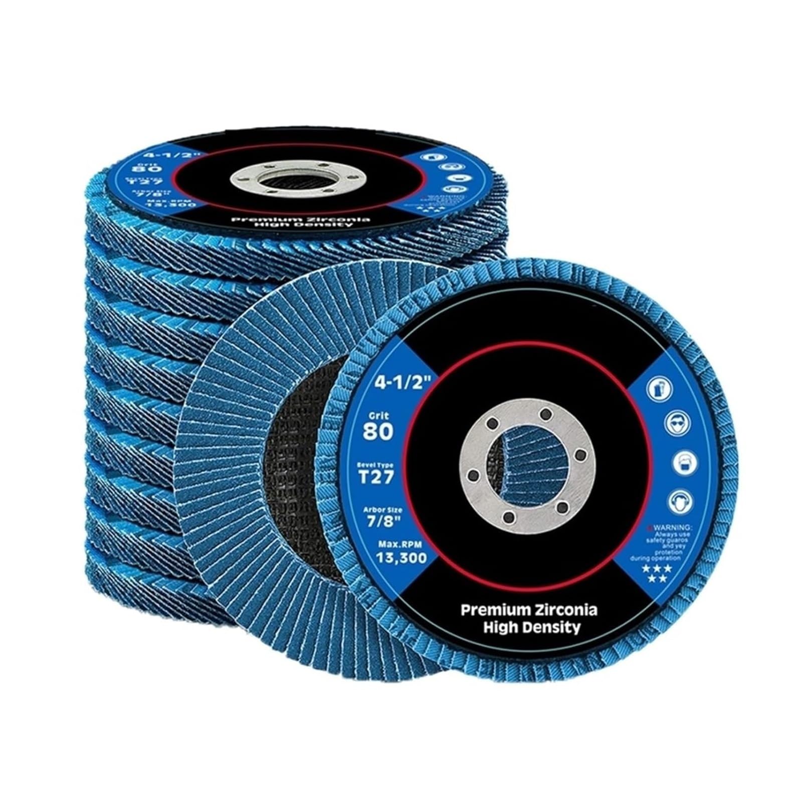 Disques à lamelles 115 mm en zircone pour éliminer la rouille et lisser les soudures au grain 40
