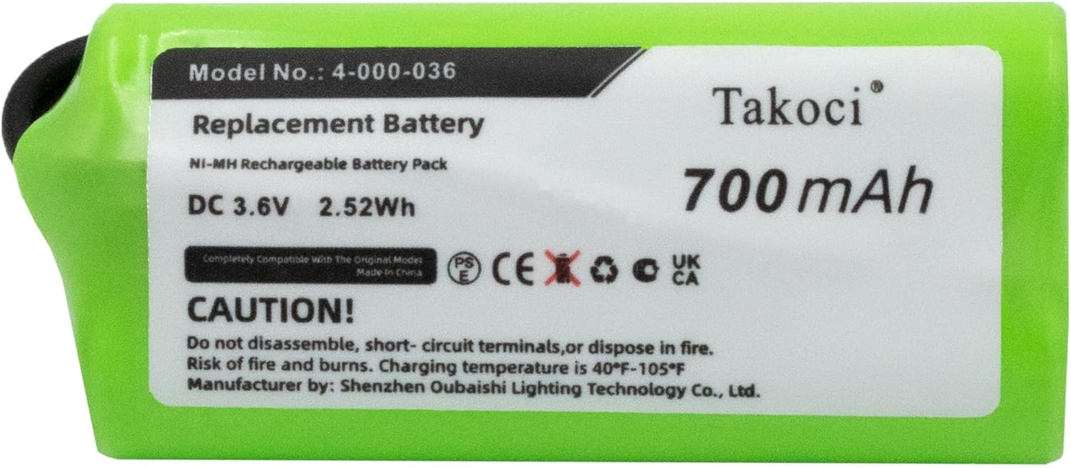 2PCS 700mAh/3.6V 4-000-036 Replacement Battery Compatible with Portable Pipet-Aid PK, XL, XP2 Ni-MH