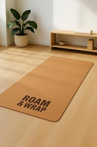 Miniatura 6 de Roam & Wrap Tapete de yoga plegable de corcho para viajes y hogar, antideslizante, portátil y fácil de almacenar, tapete de yoga plegable ligero