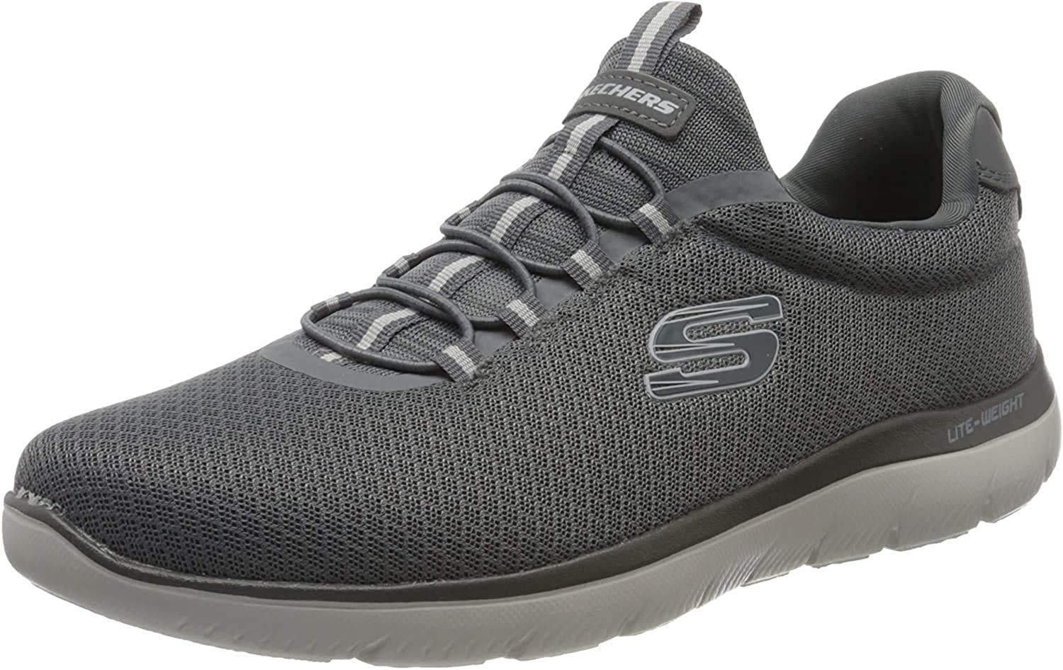 Skechers Sport Mens Summits Sneakers Wide FIT Herren Schuhe Blau
