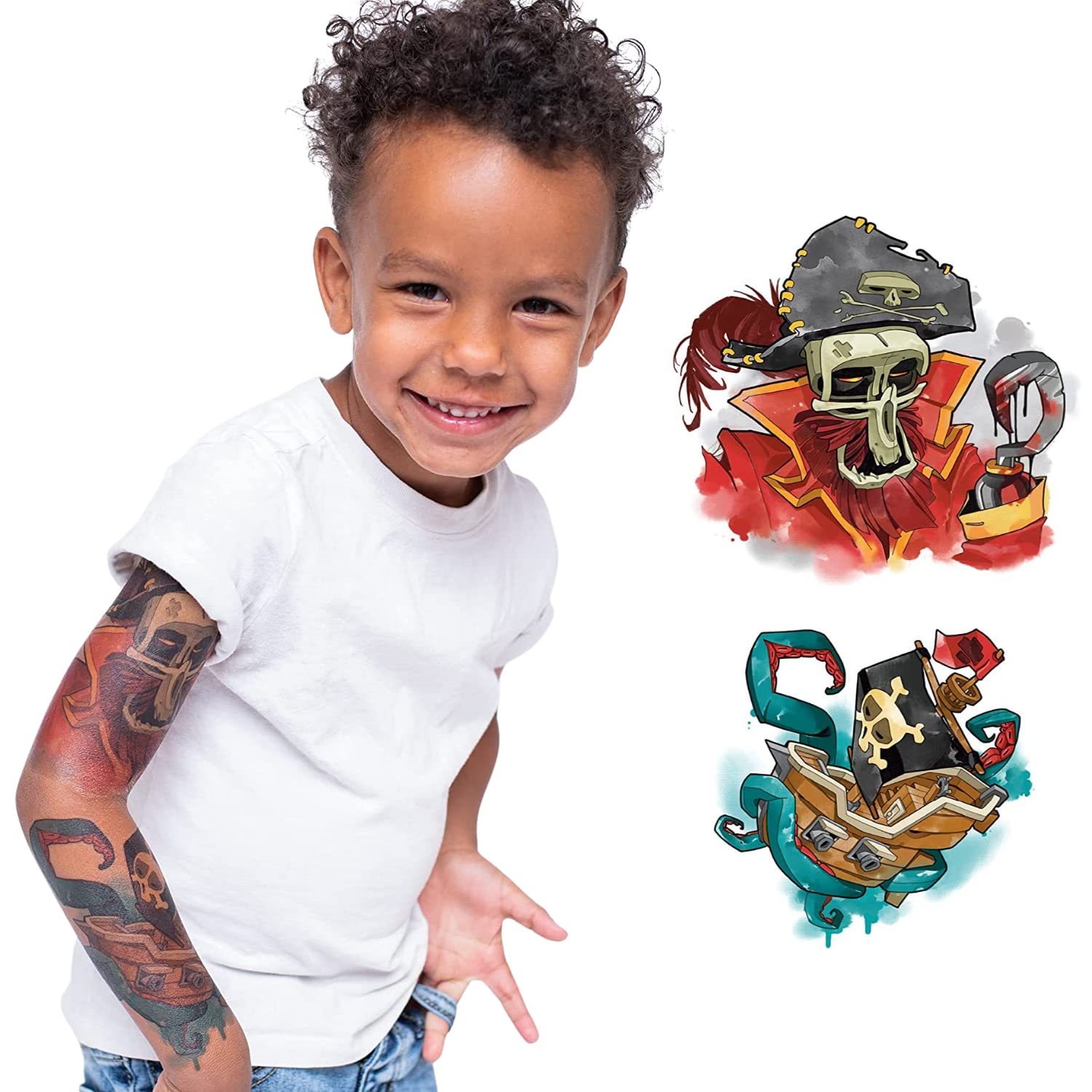 Buy TONY RAY Temporary Tattoo Sleeve Full Arm Design For Toddlers And