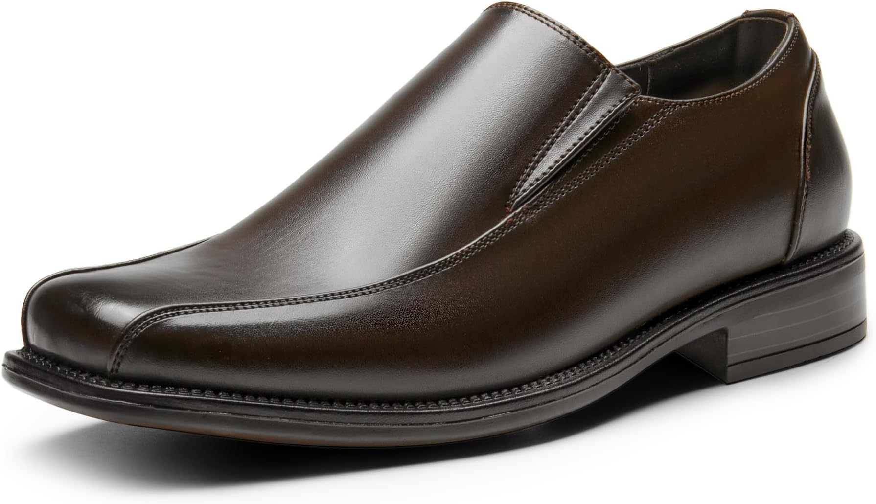 mens brown slip on loafers