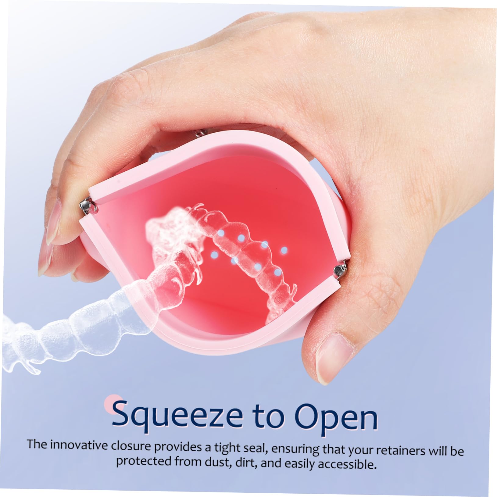 FOMIYES 4-piece Pink Storage Case Vent Holes Case for Travel Slim Container Box