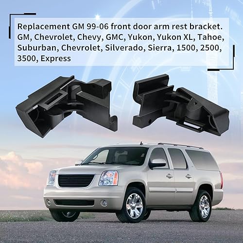 Miniatura 3 de GMT800 Soporte de reposabrazos para puerta de pasajero compatible con GM Chevrolet y GMC 1999, 2000, 2001, 2002, 2003, 2004, 2005, 2006