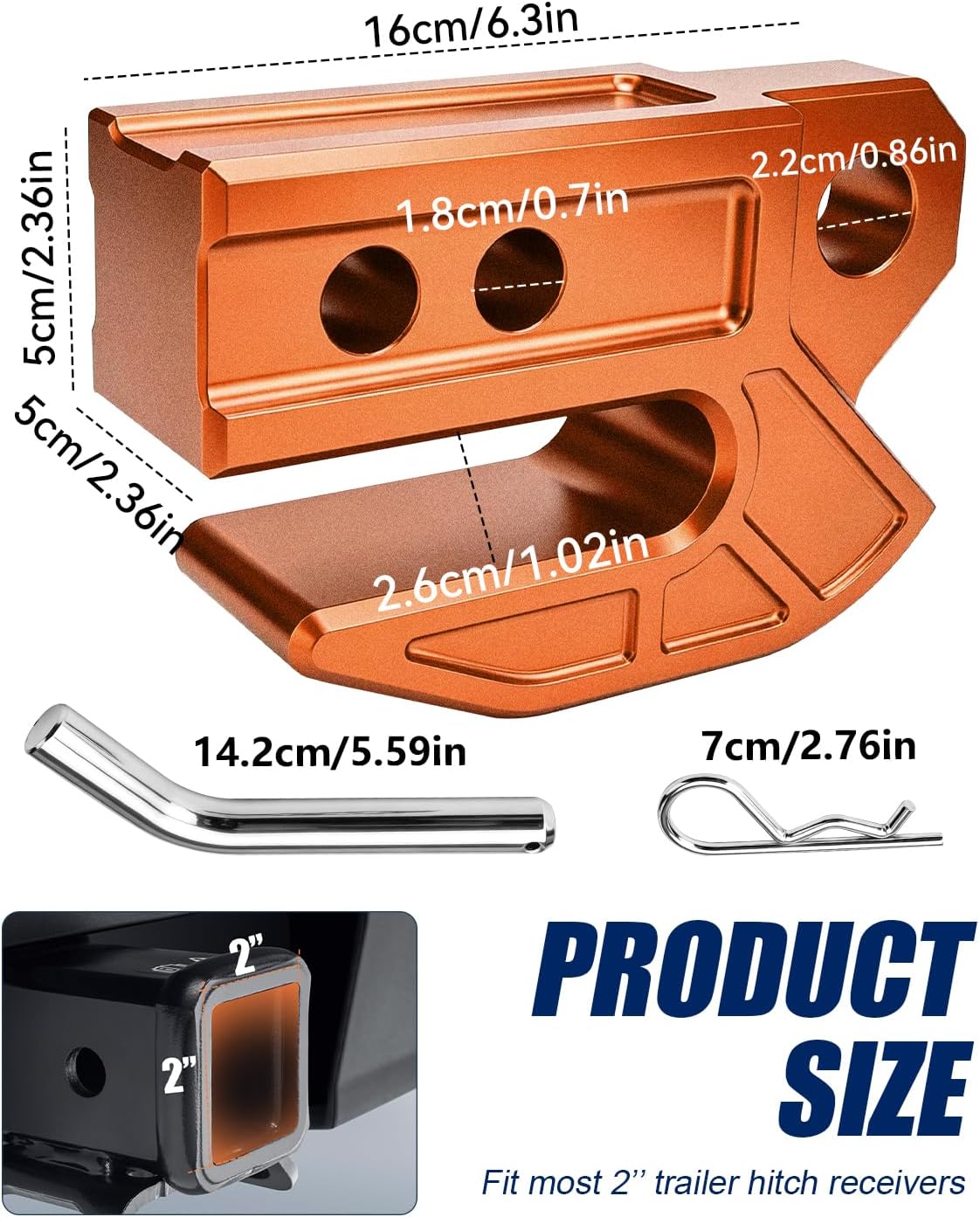 2" Receiver Hitch Slider Skid Protection