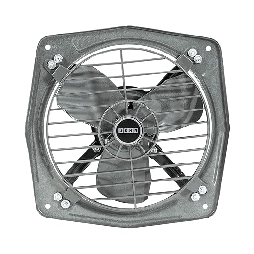 USHA Aeroclean 300MM Goodbye Oil and Dust Metal Exhaust Fan for Kitchen(Metallic Grey)