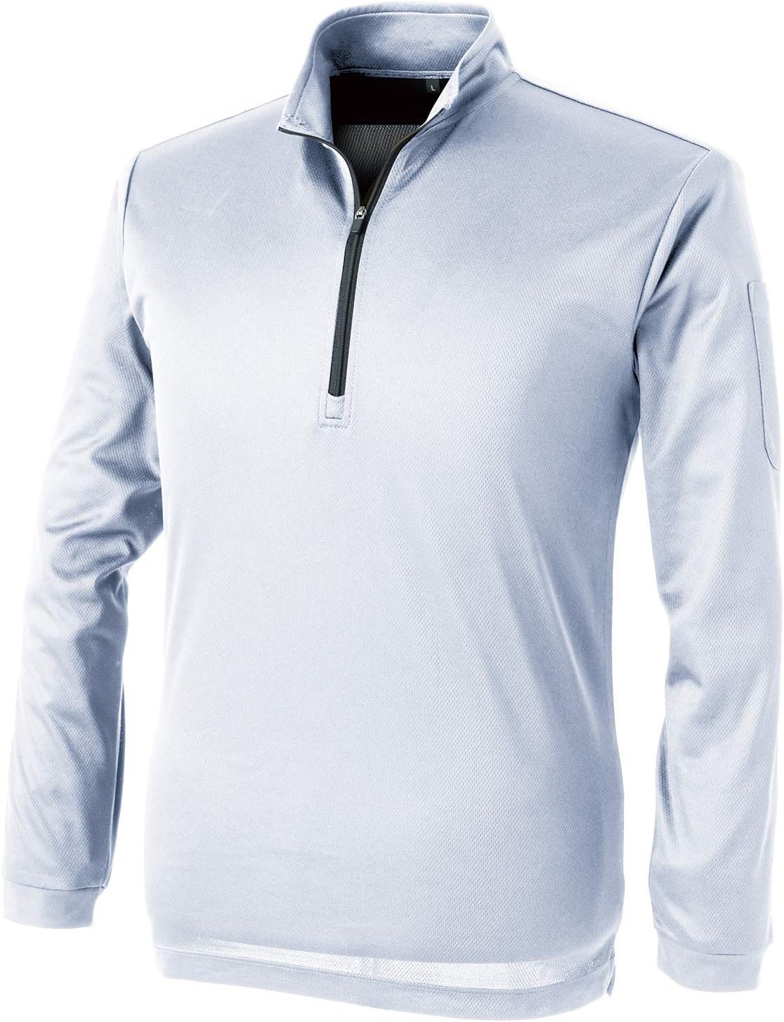 Amazon.co.jp: C'sCLUB Performance ZIP Long Sleeve Polo Shirt Shiro