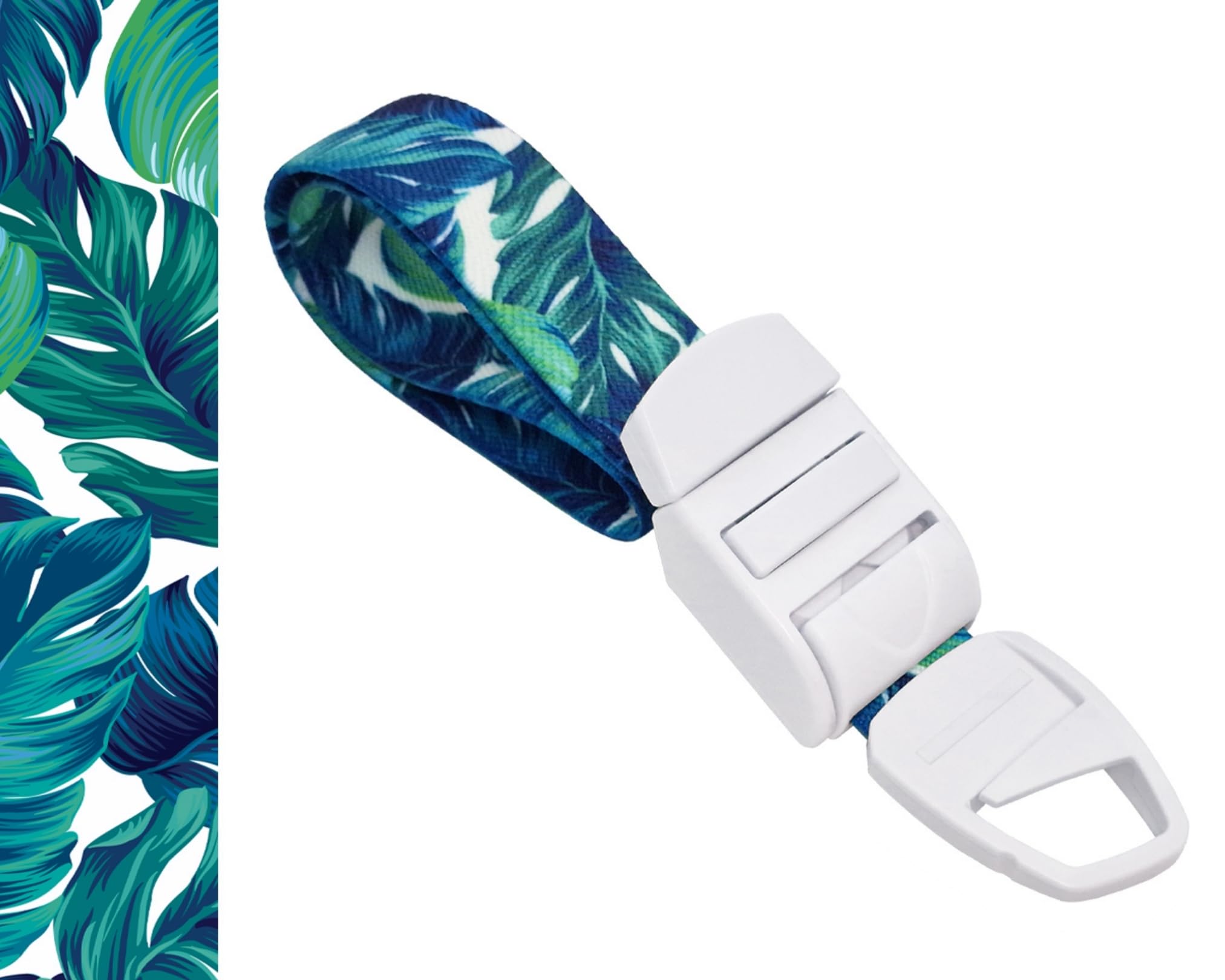 Garrot garrot d'infirmière avec motif feuille de banane, libération rapide et lente – Boucle en plastique ABS, bande élastique sans latex – Parfait pour les médecins, les étudiants et les