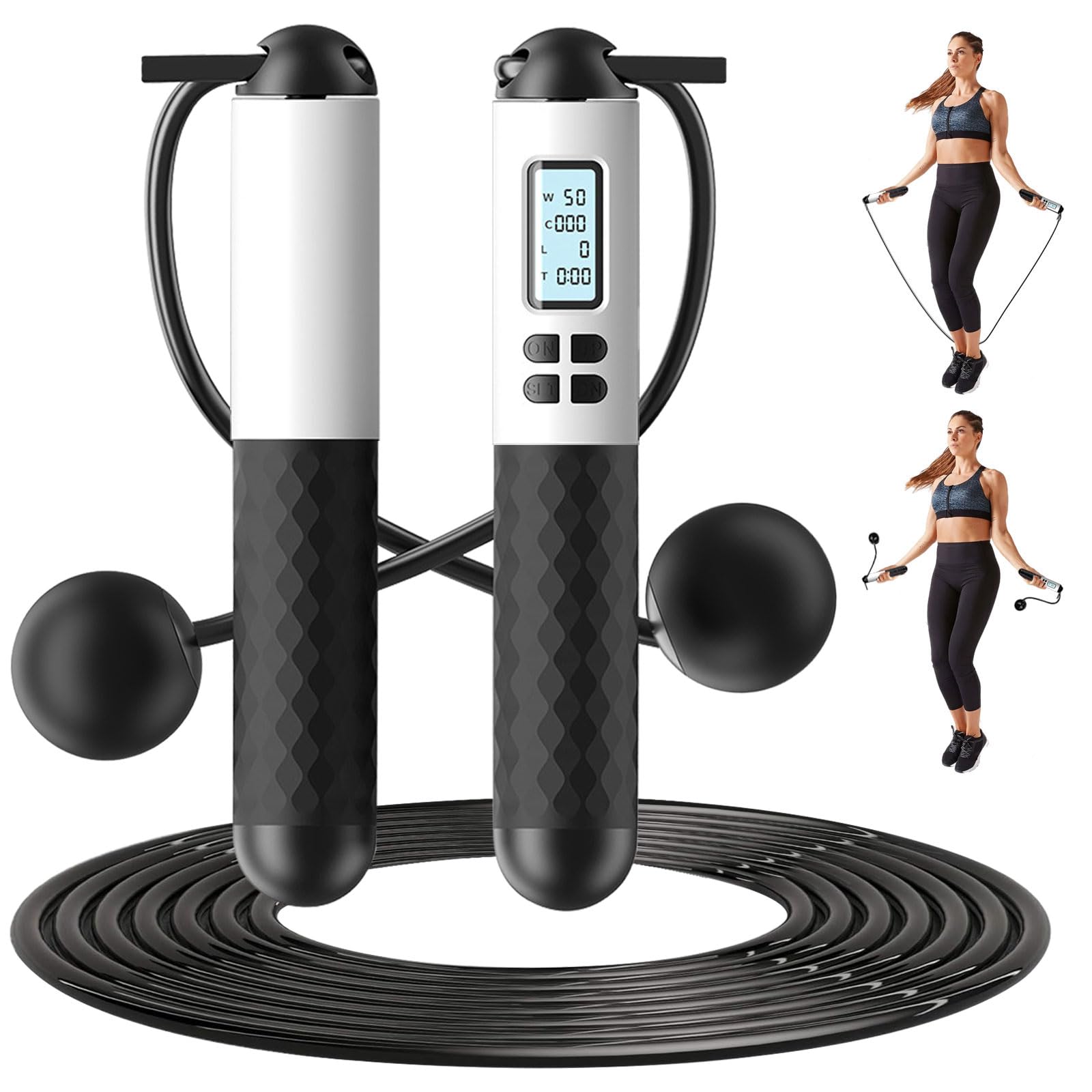 Corda Per Saltare Intelligente RENPHO - Contatore LCD, Bluetooth, Regolabile - Foto 14