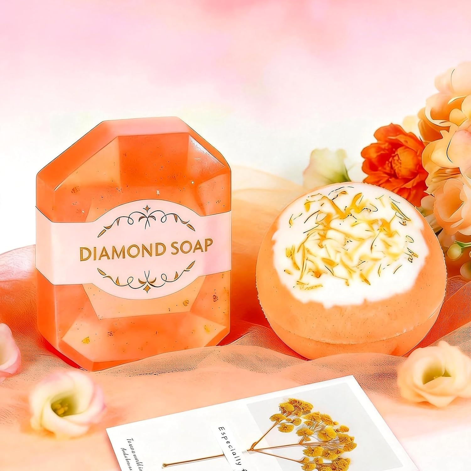 Birthday Gifts for Women, Valentines Day Get Well Soon Self Care Retirement Inspirational Gifts Basket with Flannel Blanket for Mom, Grandma, Sister, Wife, Girlfriend, Anniversary (Orange) - Image 6