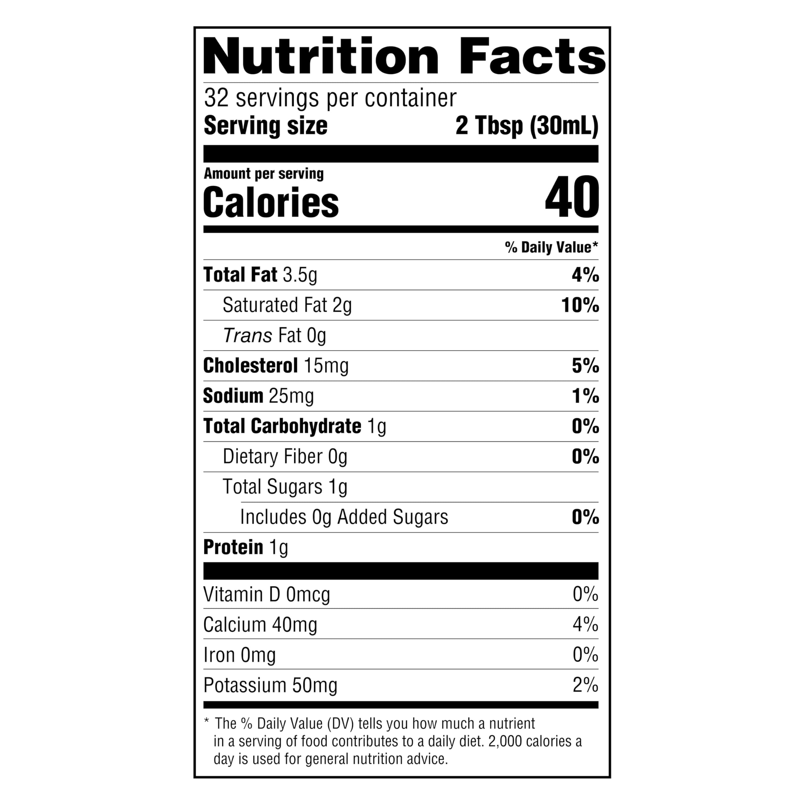 Amazon Grocery, Half & Half, Ultra Pasteurized, 32 Fl Oz