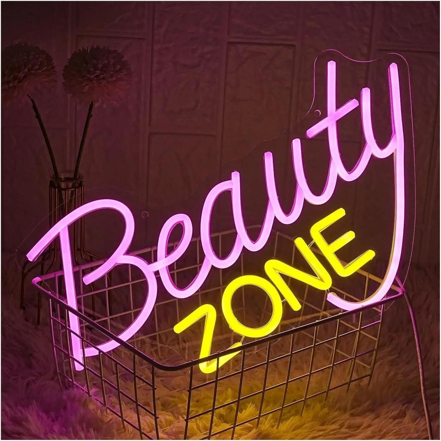 Neon Znak Piękności USB Dekoracja Salonu Fryzjera