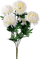 Vista 8 de Vickerman 5 arbustos artificiales de mamá dorados de 23 pulgadas