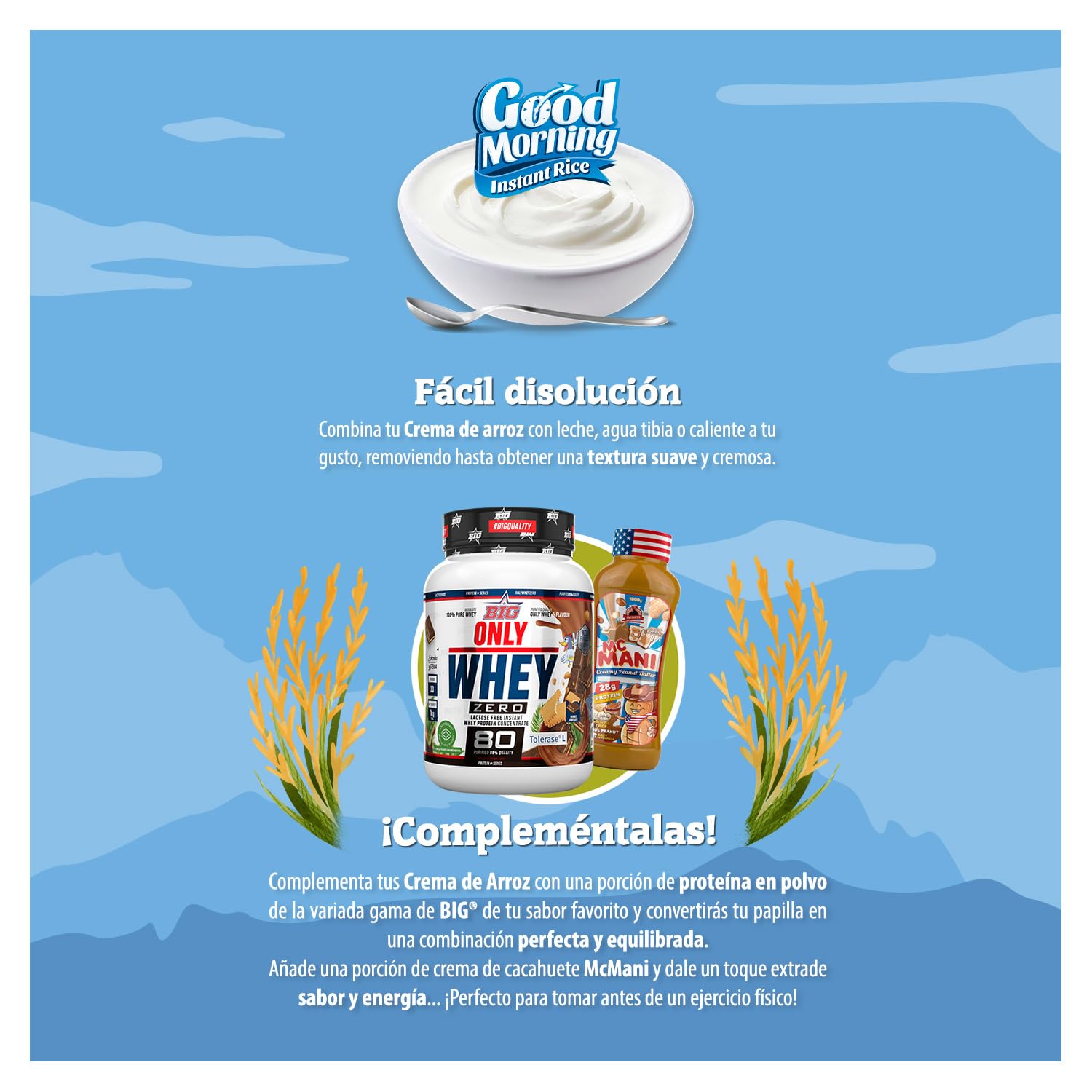 MAX PROTEIN - Crema de Arroz - Crema de Arroz Fitness 1000g – Fuente de Carbohidratos de Máxima Calidad para Masa Muscular – Ideal Pre Entreno y Post Entreno – Vegana y Sin Lactosa – Lacasitos — view 4