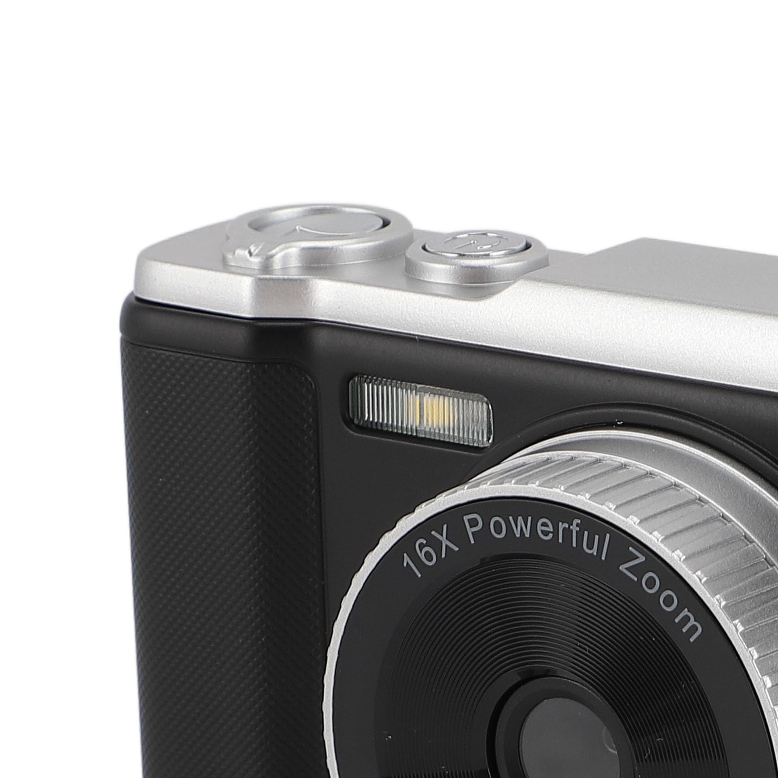 Generic VLogging Camera, 16x Digital Anti Shake Photography Fotografia 4K Fotografia Digital Chamber Self -Chame con Flash per Adolescenti per Adulti Principianti (BLACK)