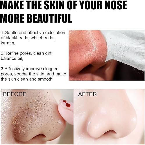 Miniatura 3 de Tiras de poros de nariz, máscara removedor de puntos negros, máscara removedora de cabeza negra y 60 tiras de nariz, máscara de limpieza profunda,