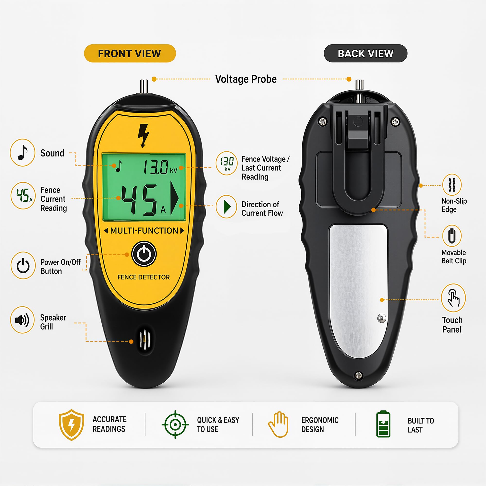 Electric Fence Tester and Fault Finder,Digital Electric Fence Tester 15kv — Amazon image 3
