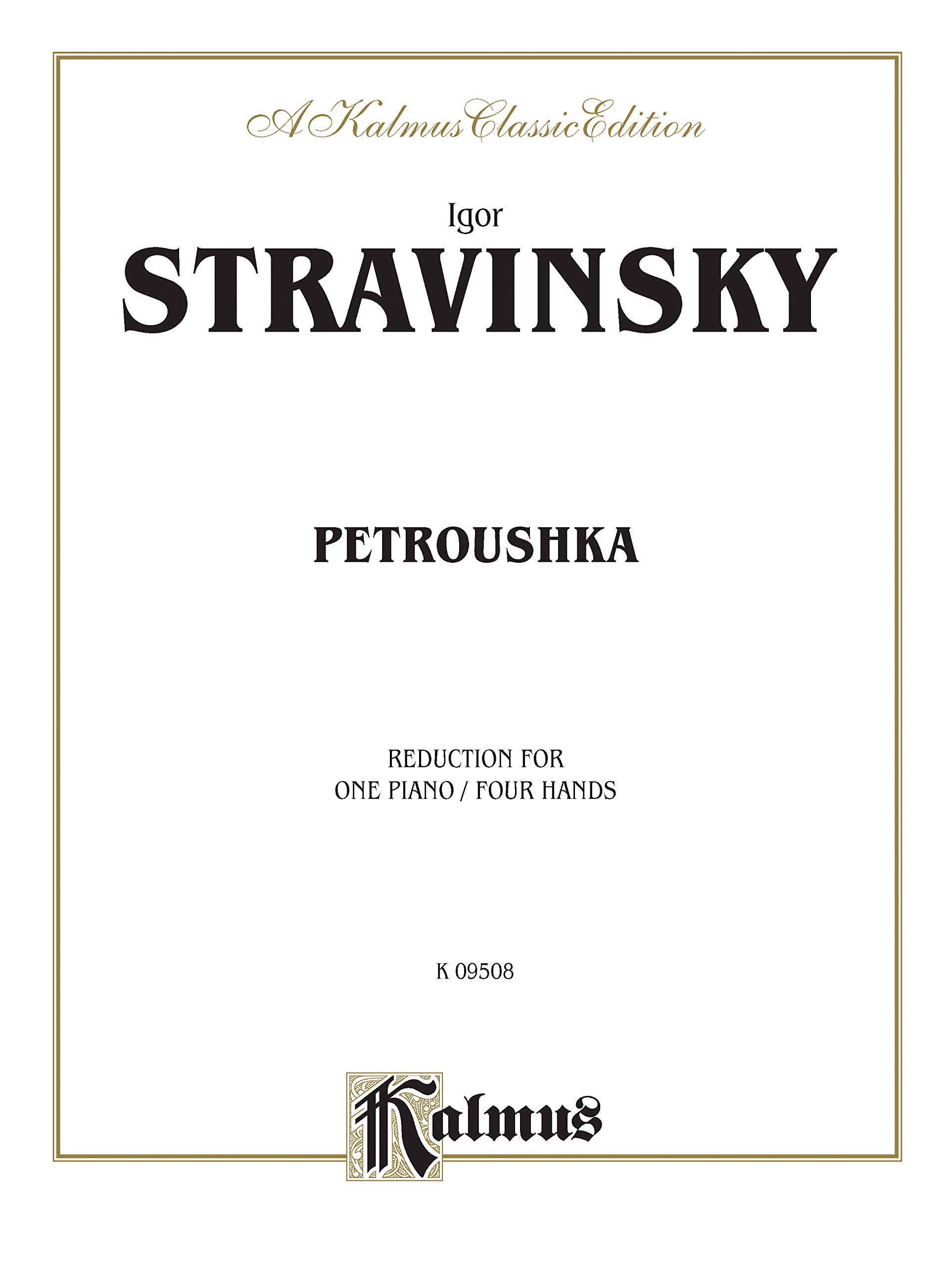 Petroushka Stravinsky musique de chambre piano à quatre mains