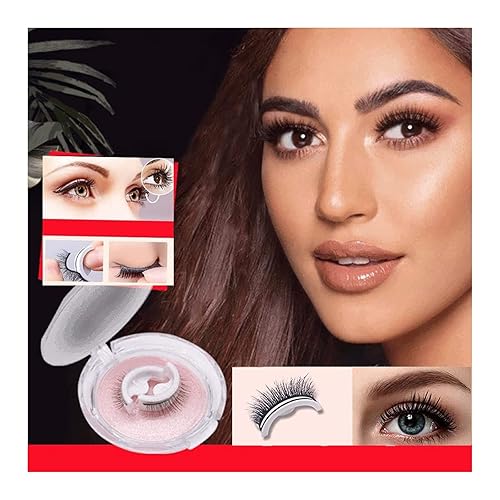 Miniatura 9 de Pestañas autoadhesivas reutilizables, impermeables, reutilizables, sin delineador ni pegamento, pestañas postizas de aspecto natural, pestañas