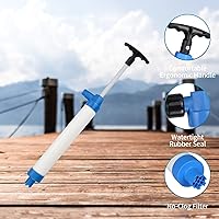 Vista 4 de Bomba de sentina manual para barcos Kayak Bomba de sentina manual de kayak Bomba de agua manual para barcos Bomba de sentina manual portátil