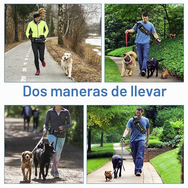 Foto 7 de 7 de XRPRPX Riñonera de Estrenamiento para Perros y 1 Cuenco Plegable Bolsa para Pasear Perro con 4 Bolsillos…