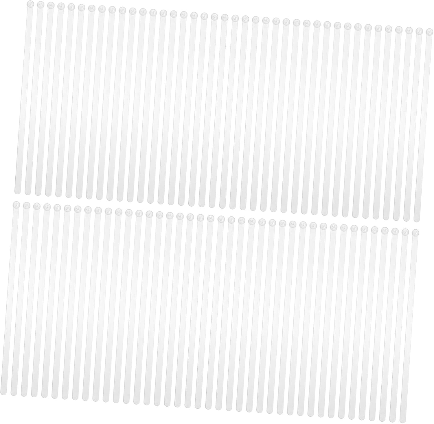 120Pcs Disposable Clear Beverage Stirrer Sticks Essential Mixing Rods for Coffee Iced Tea More for Coffee Bars Weddings Everyday Use
